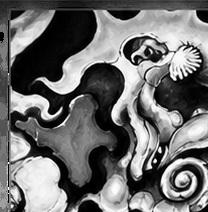 Artwork close-up