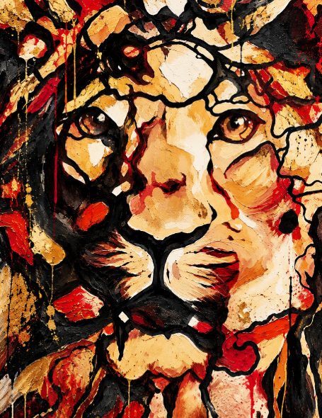 Lion Heart tattoo artwork
